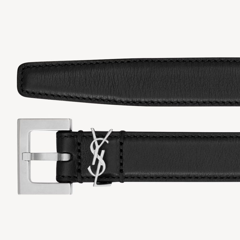 NEW WITH BOX* CASSANDRE THIN BELT IN SMOOTH LEATHER*NEW